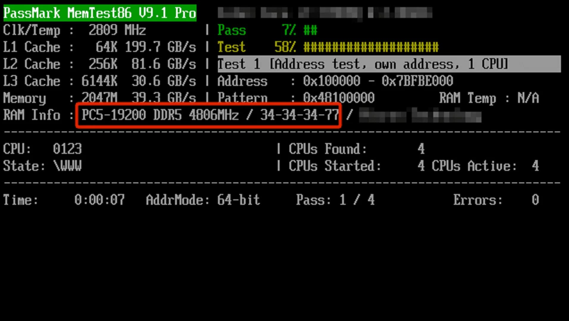 PassMark: внутрішня збірка MemTest86 уже підтримує пам'ять стандарту DDR5