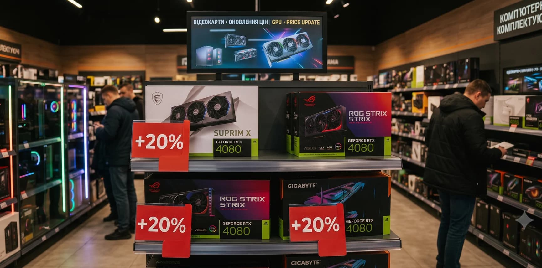 MSI слідом за Gigabyte та ASUS теж підвищує ціни на свої відеокарти на 20%