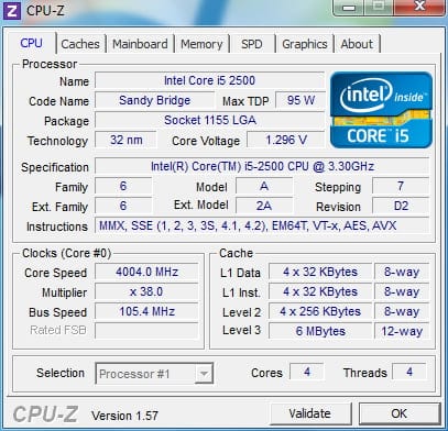 I5 2500 разгон по шине