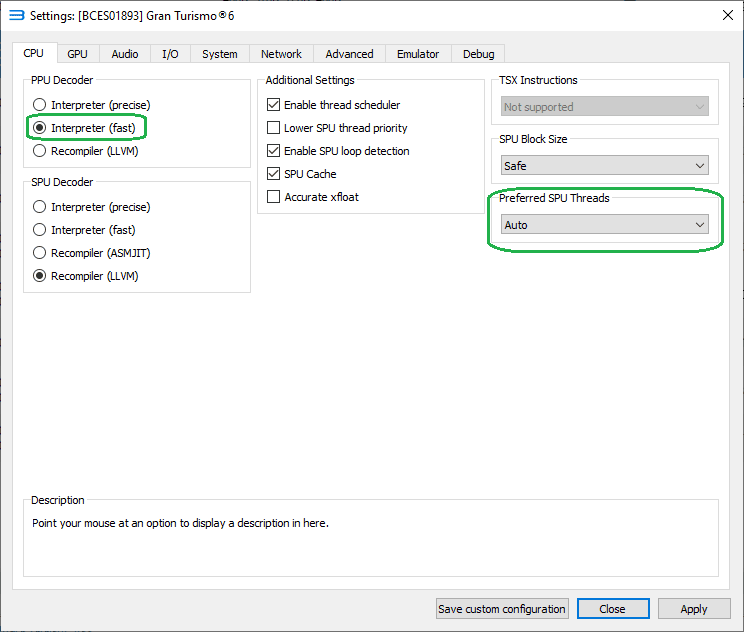 RPCS3 Settings - Gran Turismo Modding Hub