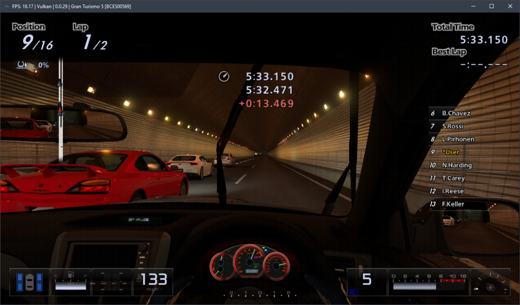 Playing Gran Turismo 5 on RPCS3 Emulator, Windows 11 Beta (RTX 3060 Ti,  Ryzen 5 5600x) 