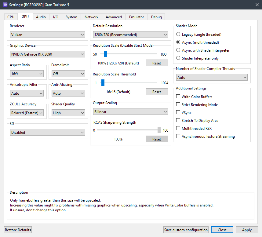 RPCS3] Gran Turismo 5, Spec 2.0 (January 2023) Playability Test + Settings  